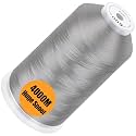 New brothread 4000M Huge Spool Embroidery Machine Thread - Silver