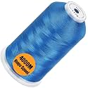 New brothread 4000M Huge Spool Embroidery Machine Thread - Light Royal Blue