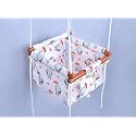 NEW COMERS® Cotton Swing for Kids, Jhula for Baby, Baby Swing Hanging Indoor Outdoor, Baby Garden Swing with Safety Belt &amp; 2 Pillows (6 Months to 4 Years) (Up to 20 kg)-Blue-Purple (TC 150/300) 907