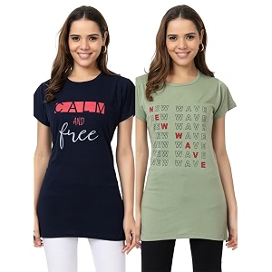 New Crush Women Cotton Printed Regular Fit
