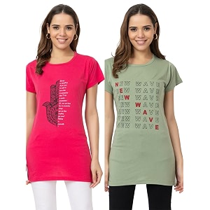 New Crush Women Cotton Printed Regular Fit