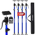 NEW DESIGN Adjustable Cabinet Jacks for Installing Cabinets (45.3-114.2 Inches 4 Pack) Heavy Duty 200 lb Support Rod & Third Hand Support System with Swivel Non-Slip Pads for Drywall and Ceilings