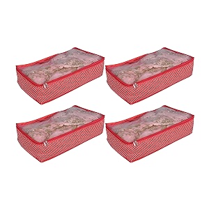 new design lehenga covers for women  lehanga cover for storage wedding travel saree sari bridal  lehanga cover bag with zip pack of 4 red