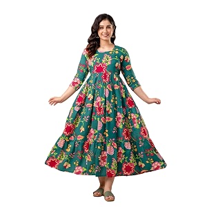 New Elite Rayon Anarkali Maternity Feeding Kurti