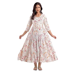New Elite Rayon Anarkali Maternity Feeding Kurti