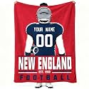 New ENGL and Throw Blanket Personalized Name and Number Gifts for Men Women Kids Flannel Tapestry