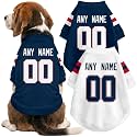 New England Dog Clothes Custom Name Number T Shirt for Dog Gifts