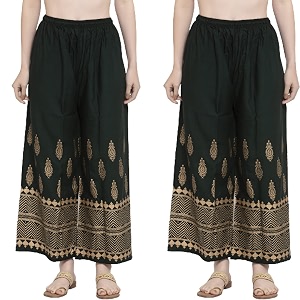 New Gold Palazzo Combo Set