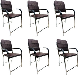 new goyal furniture best multipurpose chair for study home chair office chair with arm rest metal dining chair set of 6 finish color - coffee
