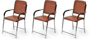 new goyal furniture best multipurpose chair from study home chair office chair with arm rest metal dining chair set of 3 finish color - brown