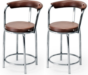 new goyal furniture restaurant dining stool for home kitchen hotel cafe outdoor chambers metal dining chair set of 2 finish color - brown