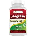 (New Improved Formula) Best Naturals L-Arginine 1000 mg 120 Tablets - Pharmaceutical Grade L Arginine Supplement Promotes Nitric Oxide Synthesis