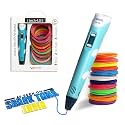 WOL3D iTech Magic 3D Pen with 12 in 1 PLA Filament Refills 5 Metre Each - OLED Display, Adjustable Speed &amp; Temperature Control, USB Powered 3D Printing Pen for Kids, Adults, DIY Art &amp; Crafts
