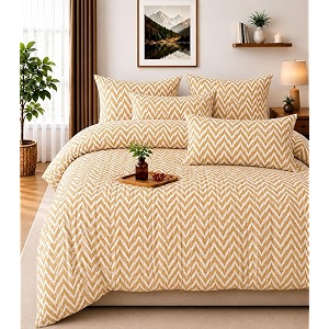 NEW LEAF Cotton Fitted King Bedsheets with