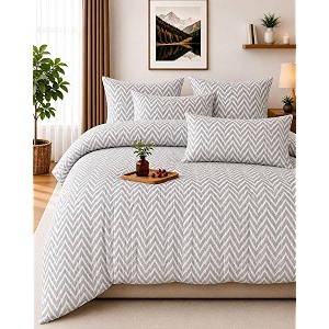NEW LEAF Cotton Fitted King Bedsheets with