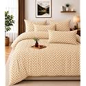 NEW LEAF Cotton Fitted King Bedsheets with