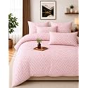 NEW LEAF Cotton Fitted King Bedsheets with