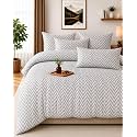 NEW LEAF Cotton Fitted King Bedsheets with