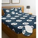 NEW LEAF Premium Cotton Elastic Fitted Bedsheets