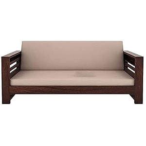 Solid Sheesham Wood Sofa Set 3 Seater