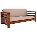 Solid Sheesham Wood Sofa Set 3 Seater