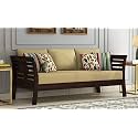 Solid Sheesham Wood Sofa Set 3 Seater