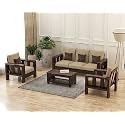 Solid Sheesham Wooden 5 Seater Sofa Set