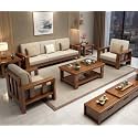 Solid Sheesham Wooden 5 Seater Sofa Set