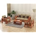 Solid Sheesham Wooden 5 Seater Sofa Set