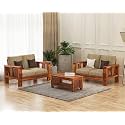 Solid Sheesham Wooden 4 Seater Sofa Set