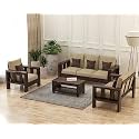 Solid Sheesham Wooden 6 Seater Sofa Set