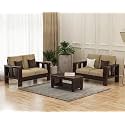 Solid Sheesham Wooden 4 Seater Sofa Set
