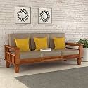 Solid Wooden Furniture 3 Seater Sofa Set