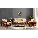 Wooden Solid Sheesham Wood 5 Seater Sofa