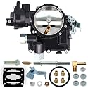 New Marine Carburetor for Mercruiser 3.0 Carburetor 2 Barrel for Mercury Mercarb 3.0L 2.5L 4CYL Engine with Jets and Gasket W/Electric choke Long Linkage 3310-864940A01 8M0045397 Black