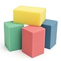 New Millennium Grip Strength Trainer 4-Pack, Foam Hand Exercisers USA-made