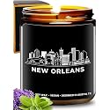 New Orleans Candle, Best of New Orleans Gifts for Men & Women, Thoughtful City Themed Gifts, Unique Souvenir Gift Ideas for Moving Away, Home Sick, Birthday, Christmas, New Home, Gift-Ready