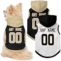 New Orleans Dog Clothes Custom Jersey Style Dog Hoodie for Pet