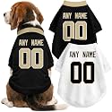 New Orleans Dog Clothes Custom Name Number T Shirt for Dog Gifts
