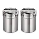 New Star Foodservice Stainless Steel Dredge Shaker, 10-Ounce, Set of 2