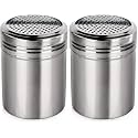 New Star Foodservice 28478 Stainless Steel Dredge Shaker, 10-Ounce, Set of 2 (Pack of 2)