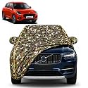 New Swift 100% Waterproof Car Cover | Dustproof Sun Protection Cover | Soft Cotton Lining | Triple Stitched | Mirror Pocket | Antenna Pocket | All Weather Body Cover (Army)