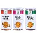 New Tree Quinoa Chips Combo Pack of 3 | Peri Peri + Cream & Onion + Jalapeno | High Protein & Gluten Free Snacks | High Fiver | Superfood Quinoa Chips | Crunchy Tea Time Snack | 675g (3 x 225g)