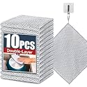 New Upgrade Steel Wire Dishcloth,Triple-Layer Steel Wire Cleaning Cloth,Powerful Cleaning Non-Scratch Wire Dishcloth Rag for Cookware, Sinks, Dishes, Stove Tops (Pack of 10)