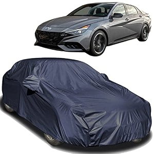 new verna dustproof car cover with mirror pockets navy color taffeta polystertriple stitched compatible with hyundai new verna car cover 20232024 new verna car accessories