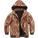 NEW VIEW Kids Camo Hunting Clothes Silent, Youth Hunting Jacket for Cold Winter, Camouflage Hunting Coat for Boys &amp; Girls