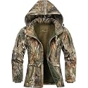 NEW VIEW Womens Hunting Clothes, Upgraded Ultra-Quiet Water Resistant Camo Hunting Jacket for Duck Waterfowl Deer Hunting