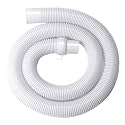 NEW WARE® 2 Meter Washing Machine Outlet Drain Hose Pipe | Flexible PVC Extension Pipe for Fully &amp; Semi Automatic Machines | Leak Proof Durable Waste Water Discharge Tube for Home Laundry Use