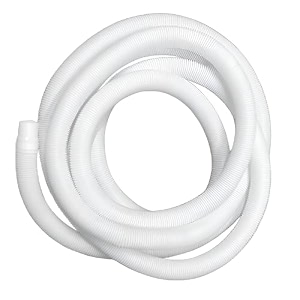 new ware 3 meter washing machine outlet pipe  drain hose extension for fully amp semi automatic machines flexible leak proof durable pvc water discharge pipe universal fit easy install white