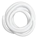 NEW WARE® 3 Meter Washing Machine Outlet Pipe | Drain Hose Extension for Fully &amp; Semi Automatic Machines Flexible Leak Proof Durable PVC Water Discharge Pipe Universal Fit Easy Install White